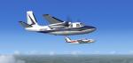 FSX/FS2004 Aero Commander 560 and 680 repaint textures blue and white N5784F Textures